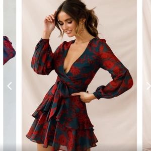 LAYERED BALLOON SLEEVE DRESS- similar to selfie leslie